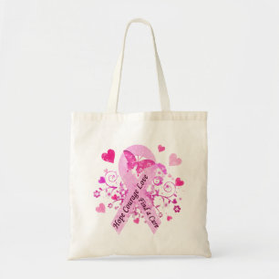 Bolsa Tote Consciência do cancro da mama