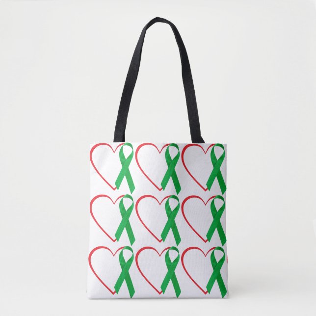 Bolsa Tote Conscientização Cardíaca, Presentes de Cirurgia e  (Frente)