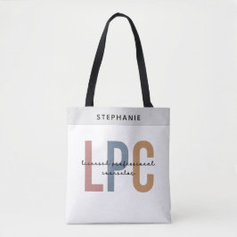 Bolsa Tote Conselheiro profissional licenciado para LPC perso