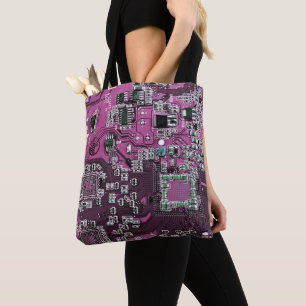 Bolsa Tote Conselho de Circuito Púrpura PCB Circuito Conjunto