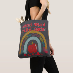 Bolsa Tote Conselho Nacional do Professor Personalizado Rainb