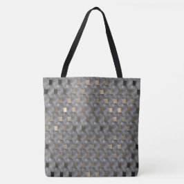 Bolsa Tote conselhos de cinzas sobre fundo castanho claro a e