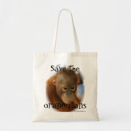 Bolsa Tote Conservação dos animais selvagens do orangotango