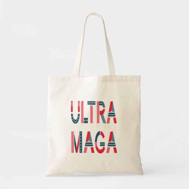 Bolsa Tote Conservador Republicano Patriótico Ultra MAGA Trum (Frente)