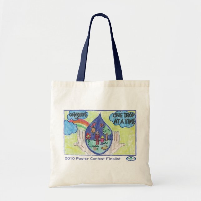 Bolsa Tote Conserve - uma gota de cada vez (Frente)