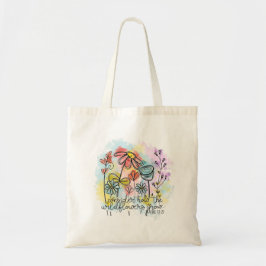 Bolsa Tote Considere como as flores selvagens crescem