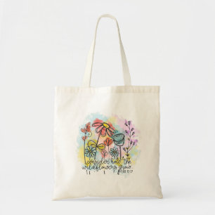 Bolsa Tote Considere como as flores selvagens crescem