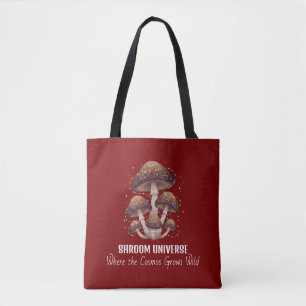 Bolsa Tote Constelação de Cogumelo Celestial Universo