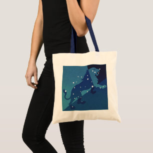 Bolsa Tote Constelação de Leão Vintage Zodíaco Astrologia