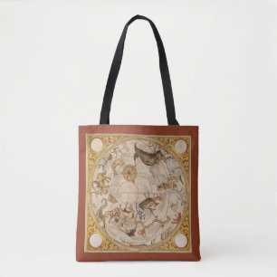 Bolsa Tote Constelação Estrelas Céu do Sul Astronomia Vintage