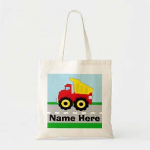Bolsa Tote Construção Dumptruck dos meninos dos miúdos