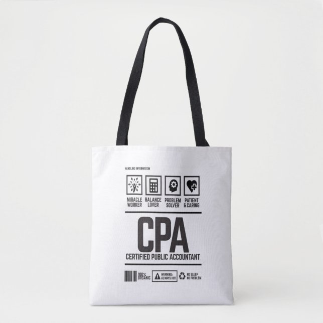 Bolsa Tote contabilista público certificado-CPA (Frente)