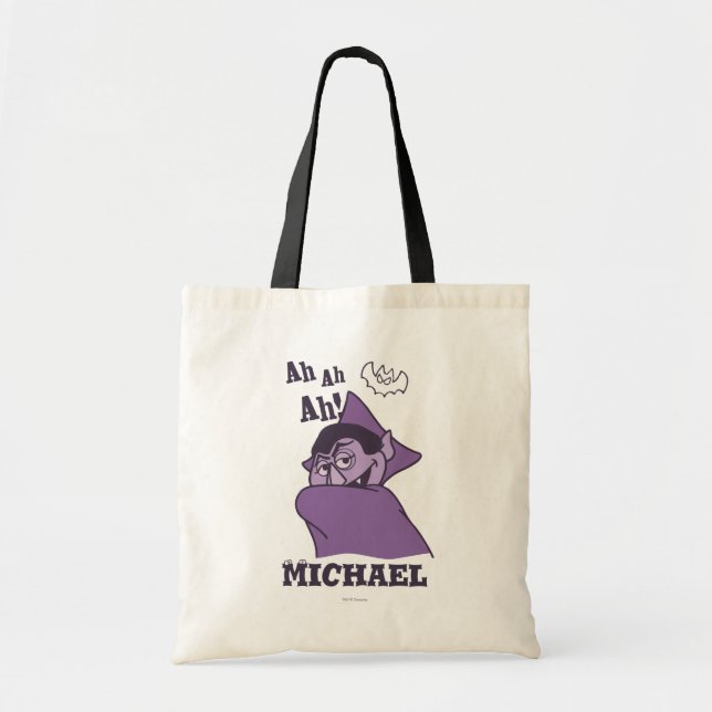 Bolsa Tote Conte von Count - Ah! | Adicione seu nome (Frente)
