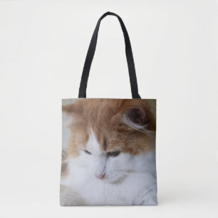 Bolsa Tote Contemplação do Gatinho (Rico Felino): Foto Cat