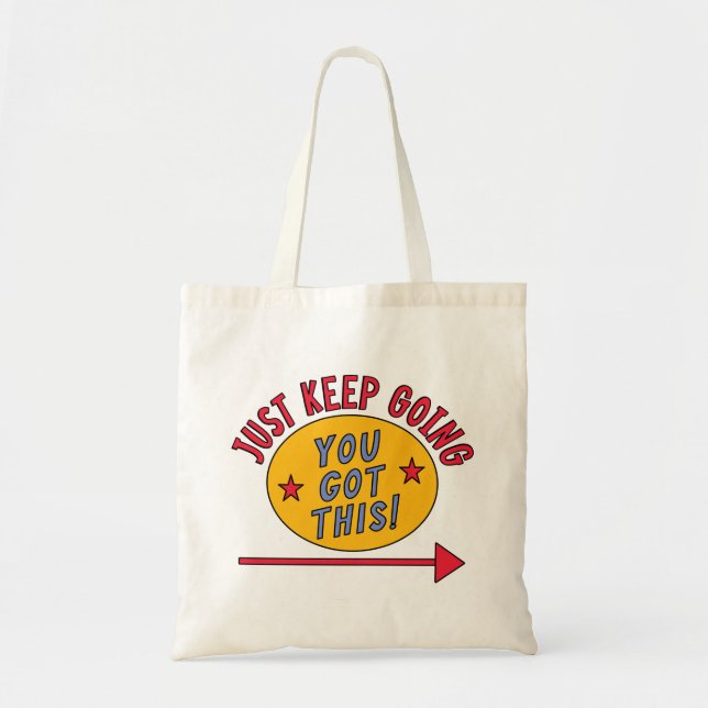 Bolsa Tote Continue em Frente (Frente)