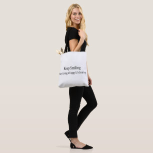 Bolsa Tote "Continue sorrindo" Design. Comprar Agora