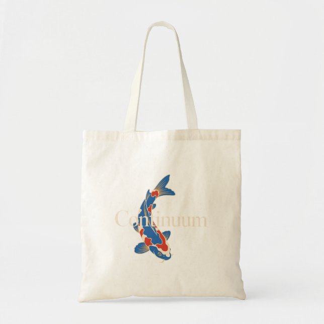 Bolsa Tote Continuum – Koi Japonês Símbolo de Crescimento ao  (Frente)