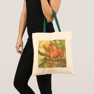 Bolsa Tote Conto de fadas do vintage, príncipe princesa do