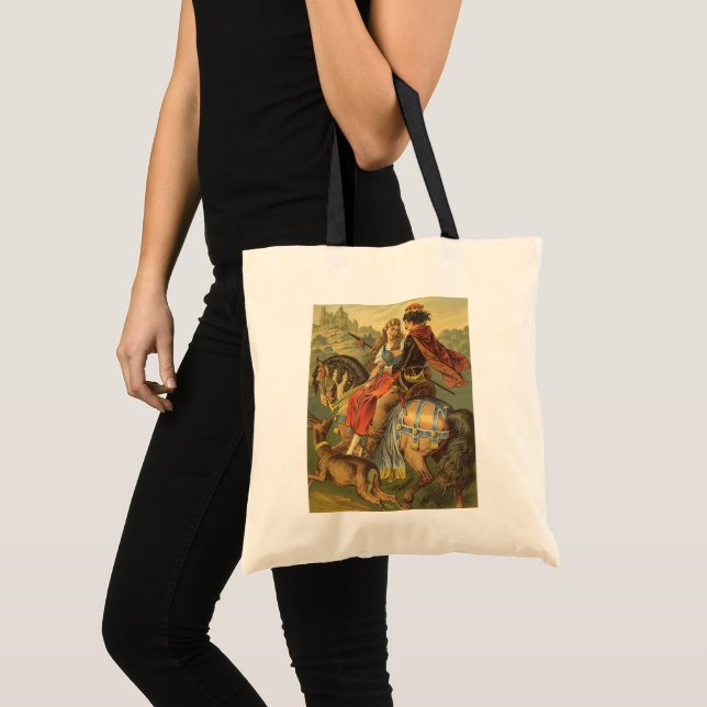Bolsa Tote Conto de Fadas Vitoriano Antigo, Irmão e Irmã (Frente (produto))