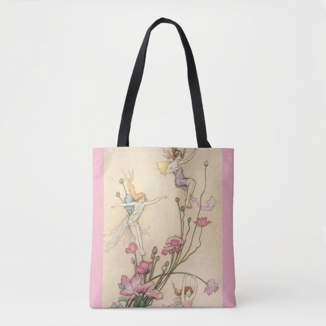 Bolsa Tote Contos de Fadas Antigos, Três Espíritos Cheios de  (Frente)