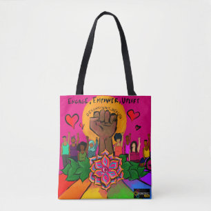 Bolsa Tote Contrate, autorize, Uplift