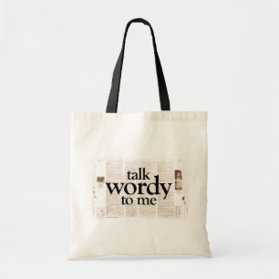 Bolsa Tote Conversa Wordy a mim - saco