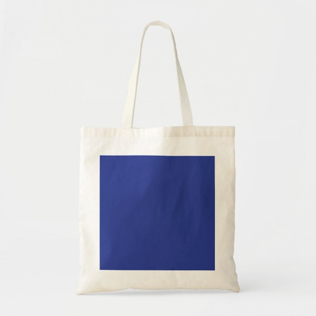 Bolsa Tote Convite de Casamento Minimal Ousado em Azul Profun (Frente)