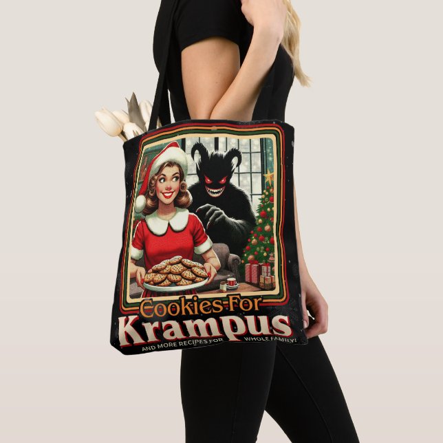 Bolsa Tote Cookie For Krampus Merry Krampus Christmas Horror (Close Up)