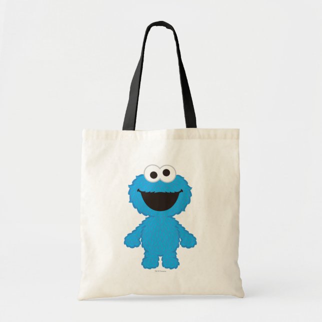 Bolsa Tote Cookie Monster de Lã Estilo (Frente)