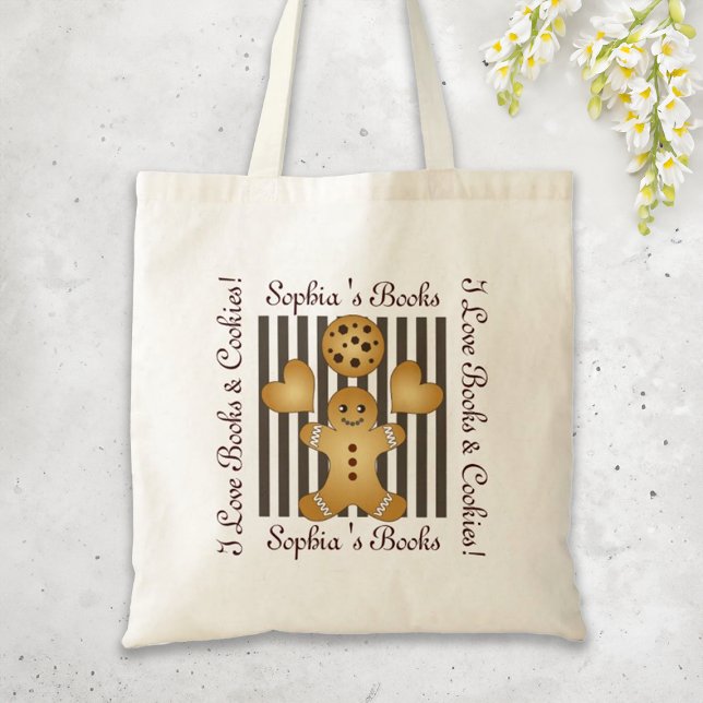 Bolsa Tote Cookie Personalizado Gingerpão Gelado (Criador carregado)