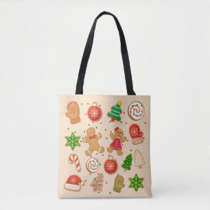 Bolsa Tote Cookies de Natal