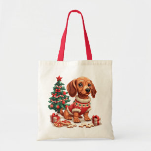 Bolsa Tote Cookies Feriados de Cão de Natal
