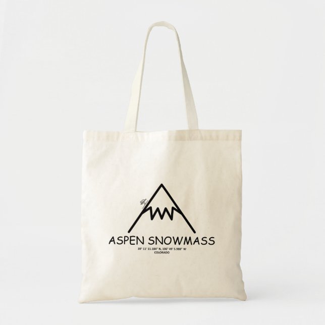 Bolsa Tote Coordenadas Aspen Massa de Neve (Frente)