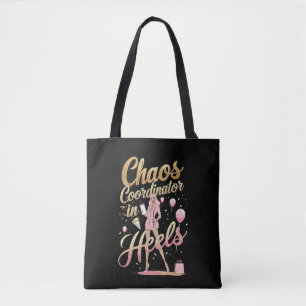 Bolsa Tote Coordenador de caos em saltos   Planejador de Even