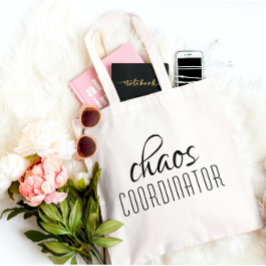 Bolsa Tote Coordenador de Caos Presente Divertido para Mãe Pr
