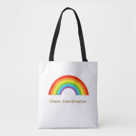 Bolsa Tote Coordenador do Caos Arco-íris