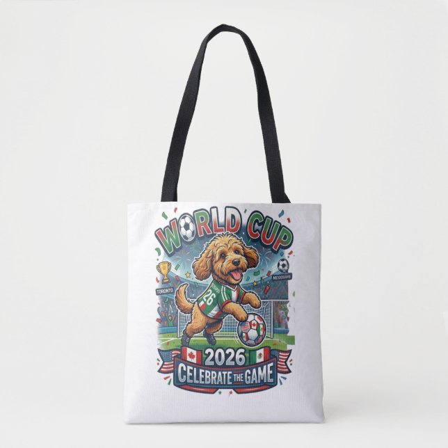 Bolsa Tote Copa do Mundo de Cockapoo 2026 (Frente)