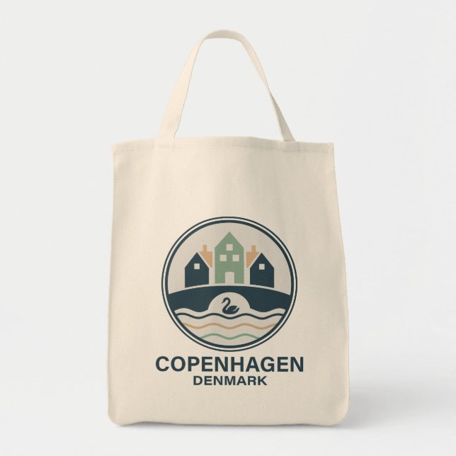 Bolsa Tote Copenhague Dinamarca Europa (Frente)