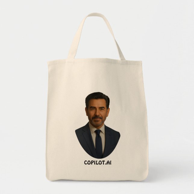 Bolsa Tote Copilot AI Grocery  (Frente)