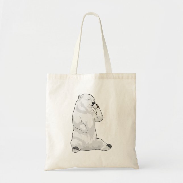 Bolsa Tote Copo de Café de Urso Polar (Frente)