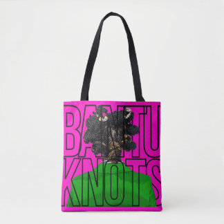 Bolsa Tote Coques Bantu em rosa e verde
