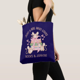 Bolsa Tote Coqueta BONITA APENAS UMA GAROTA QUE AMA O Azul JE