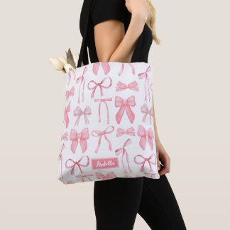 Bolsa Tote Coquete estético Impressão, cor-de-rosa, com tendê