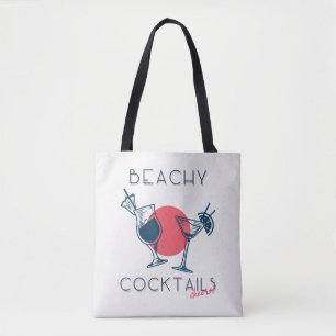 Bolsa Tote Coquetéis de Praia Saúde! Festa Arte