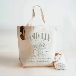 Bolsa Tote Coquetel Nashville Bachelorette Rodeo Personalizad