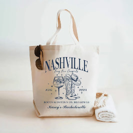 Bolsa Tote Coquetel Nashville Bachelorette Rodeo Personalizad