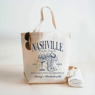 Bolsa Tote Coquetel Nashville Bachelorette Rodeo Personalizad