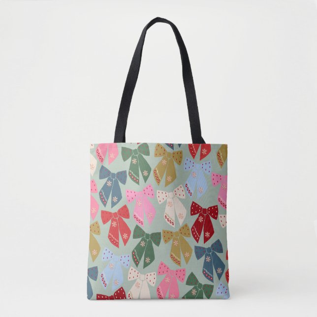 Bolsa Tote Coquette de Arcos de Natal (Frente)