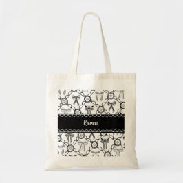 Bolsa Tote Coquette Maroon Bow