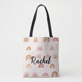 Bolsa Tote cor bonita O arco-íris personalizado